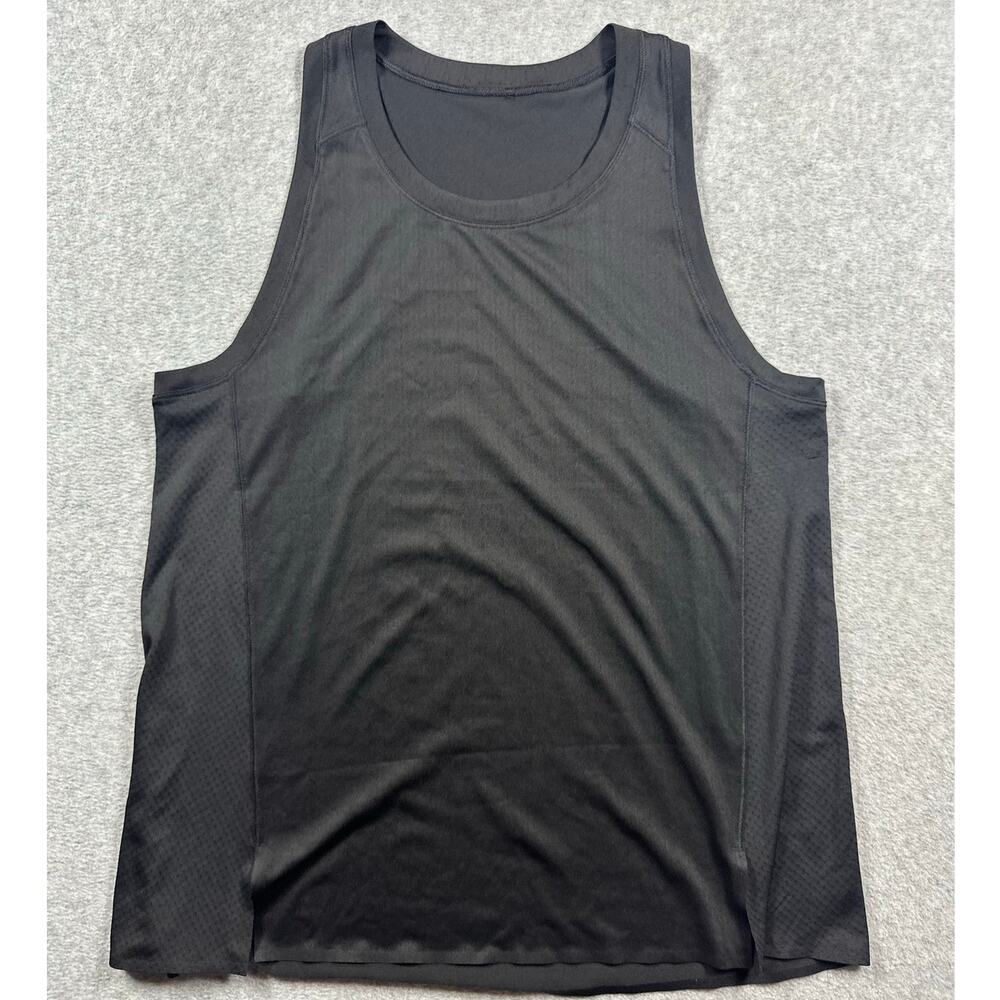 Lululemon Metal Vent Tech Athletic Training Tank Top Men's Small Black